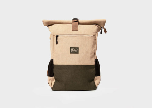 <tc>Alltagsrucksack in Beige und Grün</tc>